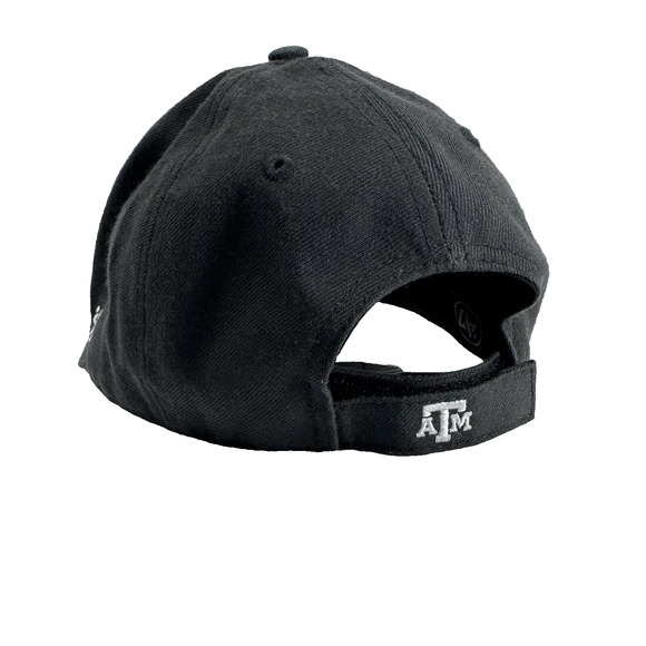 Texas A&M Black Cap w/White Beveled ATM Embroidered OLCP Strap Back 47 Brand Lid - Picture 5 of 11
